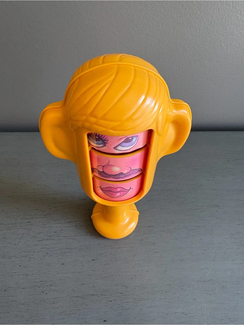 Vintage 70s 80s Creative Playthings Rotating Mix & Match Face Puzzle Toy Rattle